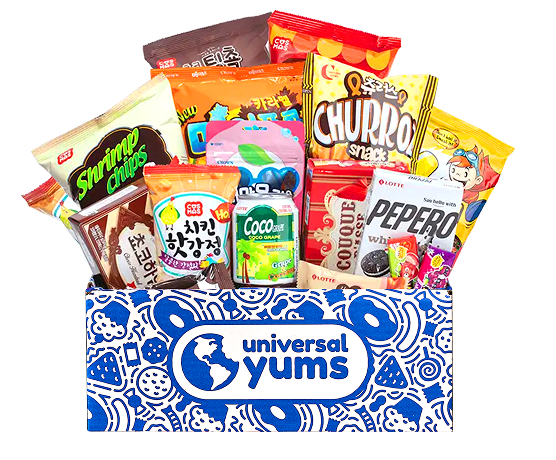 International snack box assortment for exploring gift boxes.
